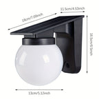 EcoGlow | Solar Outdoor Wall Light with Smart Dimming Feature | Weather-Resistant Design for Effortless Illumination