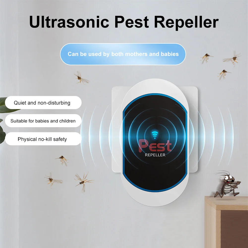 EcoGuard | Ultrasonic Pest Repeller with Advanced Frequency Modulation | Silent & Eco-Friendly Protection for Home