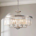 Elegant Crystal Chandelier Light with Adjustable Height | Modern Design for Dining Rooms