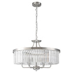 Elegant Crystal Chandelier Light with Adjustable Height | Modern Design for Dining Rooms