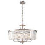 Elegant Crystal Chandelier Light with Adjustable Height | Modern Design for Dining Rooms