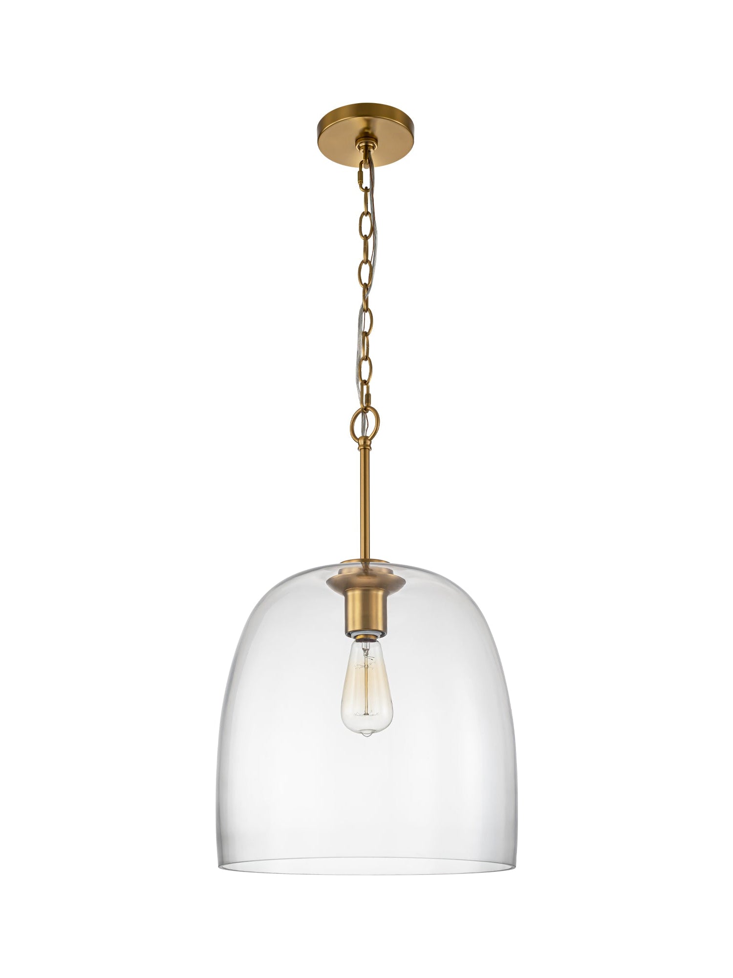 Elegant Glass Pendant Light with Adjustable Chain | Stylish Kitchen Pendant Lighting for Ambient Illumination
