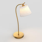 Elegant Gooseneck Desk Lamp with Adjustable Cone Shade for Cozy Lighting