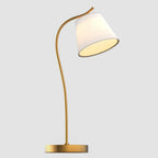 Elegant Gooseneck Desk Lamp with Adjustable Cone Shade for Cozy Lighting