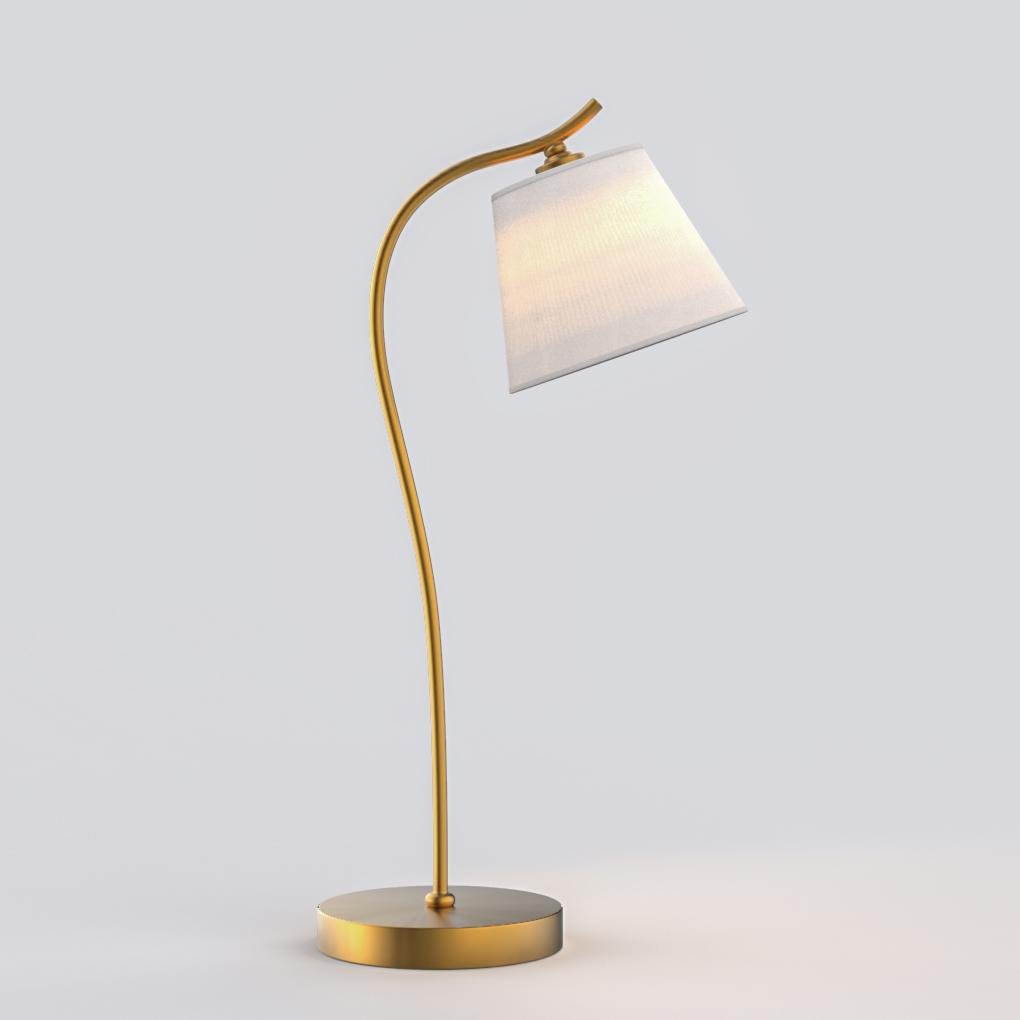 Elegant Gooseneck Desk Lamp with Adjustable Cone Shade for Cozy Lighting