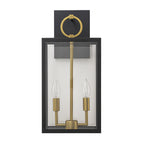 Elegant Indoor Wall Sconce Light with Dimmable Feature & Glass Panels for Warm Illumination