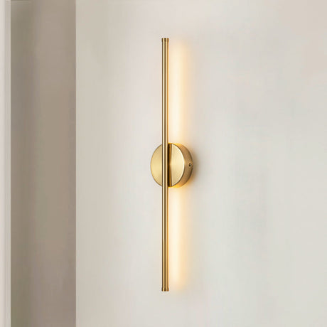 Cylinder wall sconce for bedroom lighting with adjustable dimmable warm light