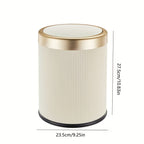 Elegant Oval Kitchen Trash Can with Odour-Sealing Lid | Stylish Solution for Modern Interiors