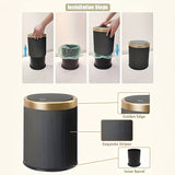 Elegant Oval Kitchen Trash Can with Odour-Sealing Lid | Stylish Solution for Modern Interiors