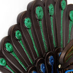 Elegant Peacock Wall Sconce | Vintage Aluminum Outdoor Wall Light with IP55 Rating for Weather-Resistant Ambiance