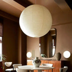 Elegant Pendant Light | Japanese Handcrafted Design with Modern Aesthetics | White Lantern for Kitchen and Home Decor