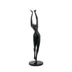 Elegant Sculpture | Modern Floor Lamp with LED Compatibility | Black Standing Lamp for Stylish Home Decor