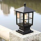 Elegant Stone Light Pillar | Solar Outdoor Lighting with Dual Power Modes | Waterproof Design for Pathways and Gardens