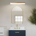 Elegant Vanity Light Bar | Soft LED Bathroom Lighting with Natural Wood Finish for Cozy Ambiance