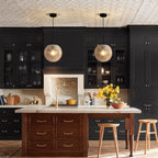 Elegant Vintage | Glass Pendant Light with Diamond Pattern Shade | Adjustable Height for Modern Kitchen Spaces