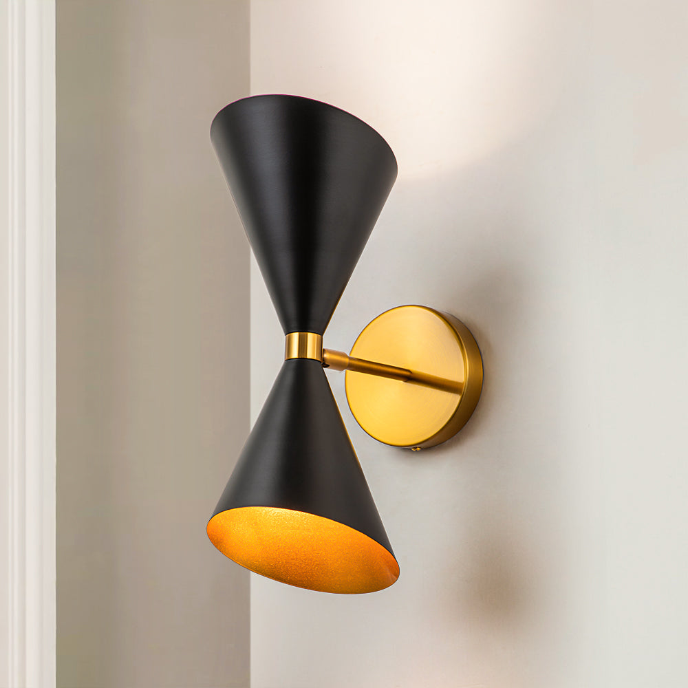 Elegant Wall Sconce Lighting | Mid-Century 2-Light Dimmable Fixture | Adjustable Design for Modern Home Decor