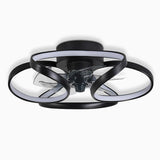 Elegant | Modern Flush Mount Ceiling Fan with Dimmable LED Light | Stylish Fandelier Design for Indoor Ventilation
