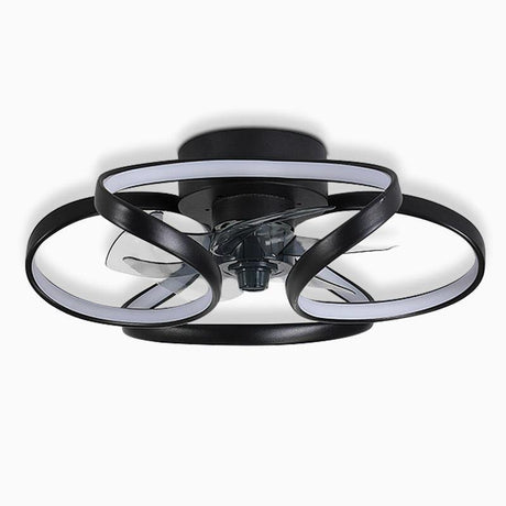 Elegant | Modern Flush Mount Ceiling Fan with Dimmable LED Light | Stylish Fandelier Design for Indoor Ventilation
