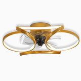 Elegant | Modern Flush Mount Ceiling Fan with Dimmable LED Light | Stylish Fandelier Design for Indoor Ventilation