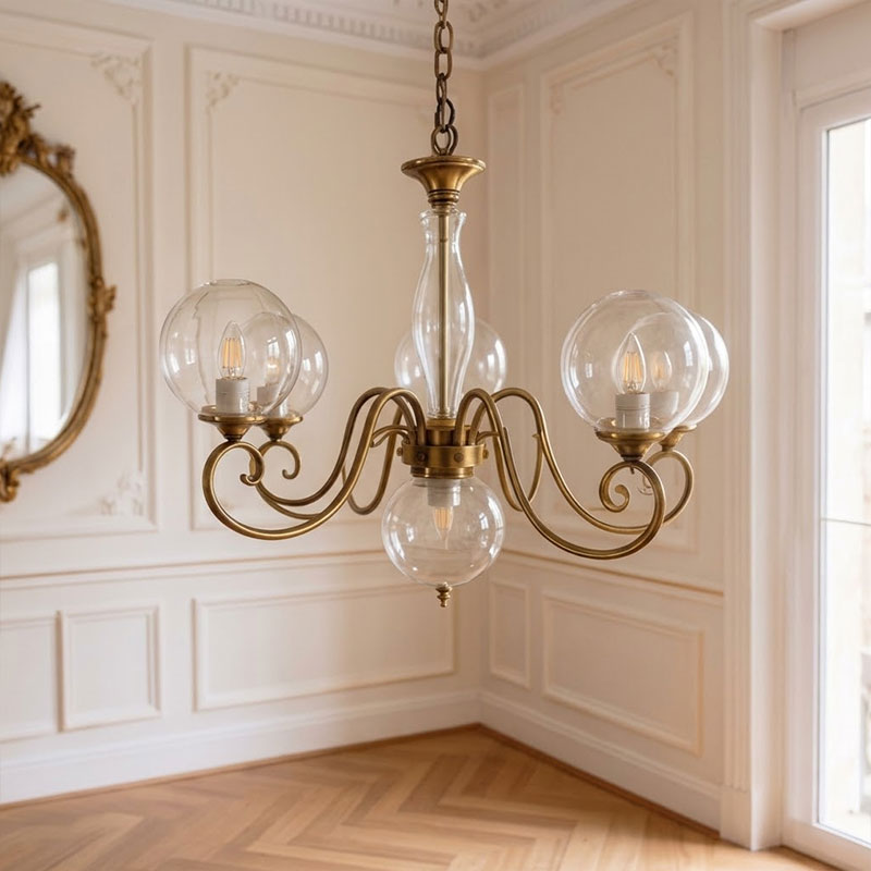 Evelyn chandelier clear
