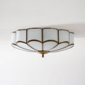 Flower-Shaped Glass Ceiling Lamp - Elegant Floral Lighting Fixture