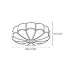 Flower-Shaped Glass Ceiling Lamp - Elegant Floral Lighting Fixture