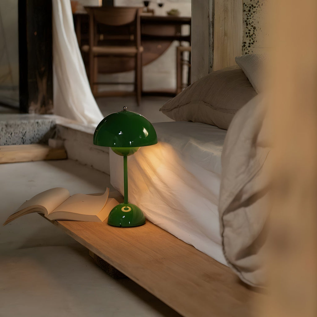 Flowerpot Portable Table Lamp Rechargeable Cordless LED Lamp with Touch Dimming