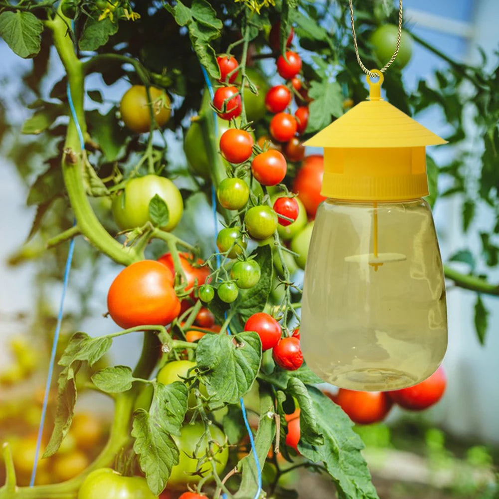 Garden Guardian | Pest Control Trap & Fly Catcher with Scent Lure | Reusable Solution for Outdoor Fruit Fly Management