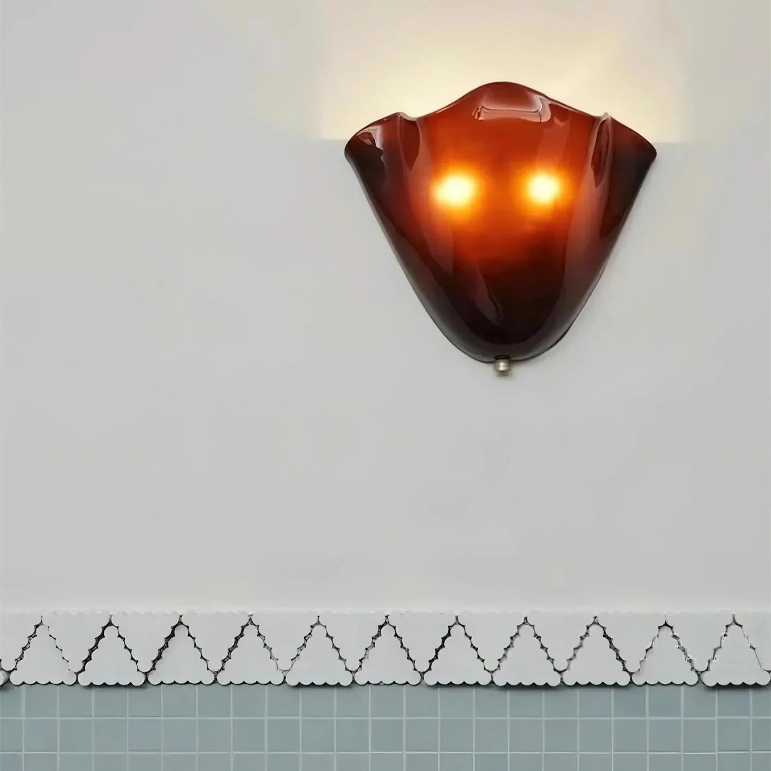 LED Glass Skirt Shell Wall Sconce Light for Elegant Ambient Lighting
