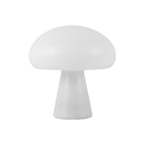 Ulla frosted glass mushroom lamp — studio white