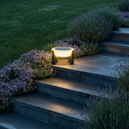HaloGlow | Modern Sleek Solar Lights Outdoor Accent Fixture