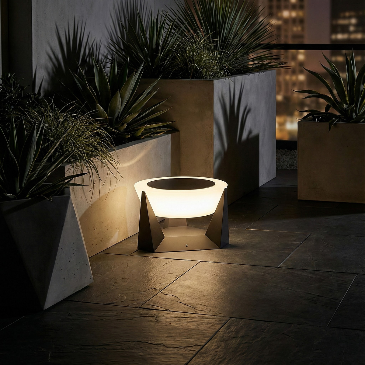 HaloGlow – Solar-Akzentleuchte für außen, IP65