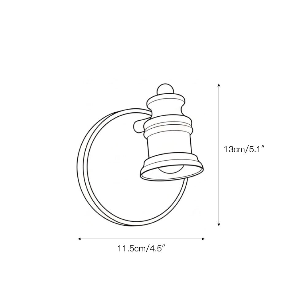 Halophane wall lamp