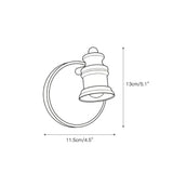 Halophane wall lamp