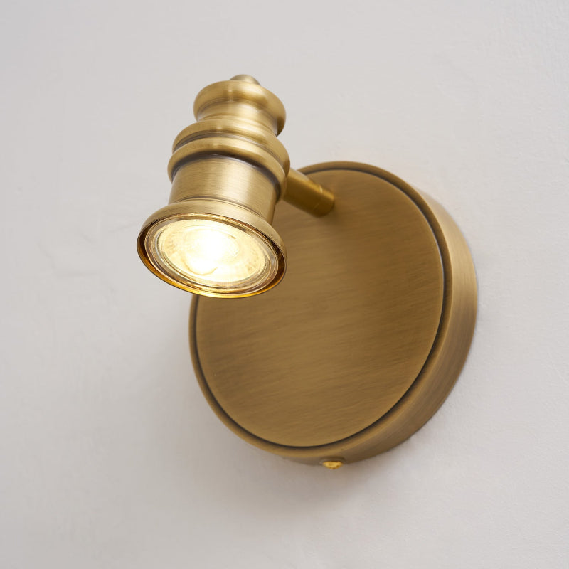 Halophane wall lamp