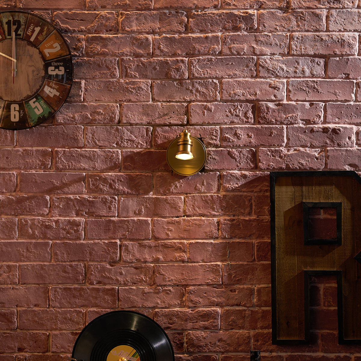 Halophane wall lamp