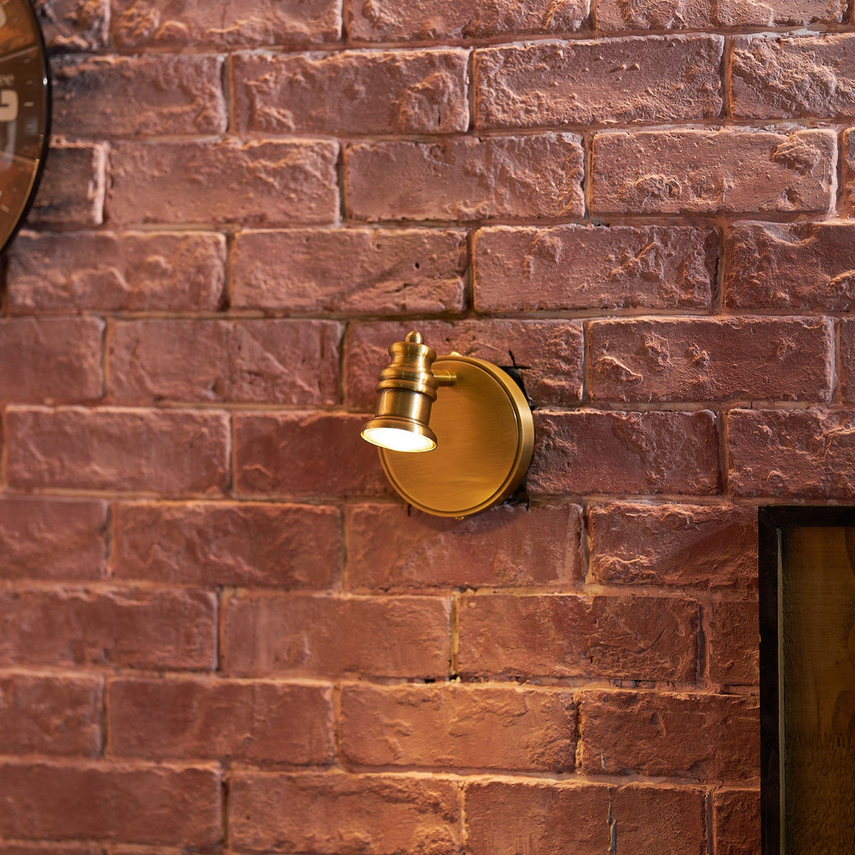 Halophane wall lamp