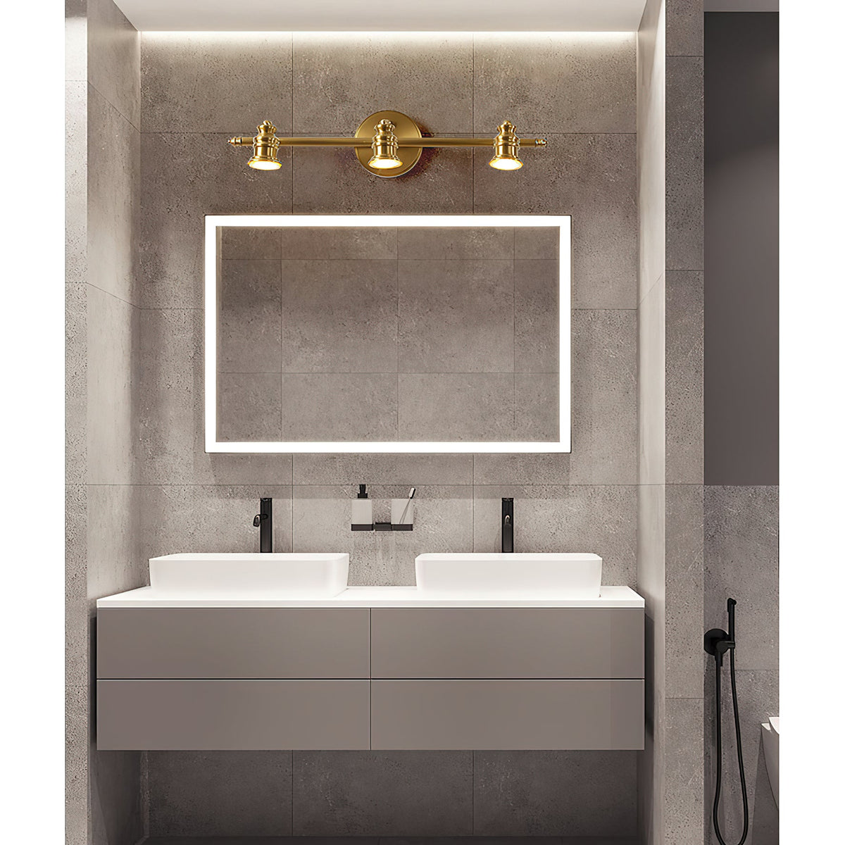 Halophane wall lamp