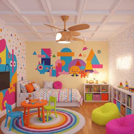 Heli ceiling fan light
