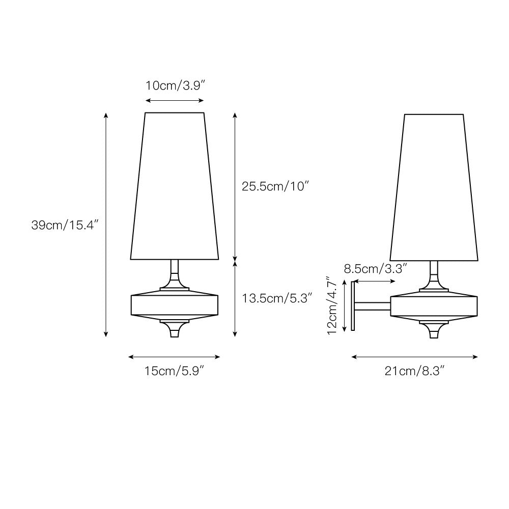 Hour Rho Wandleuchte für Wohnräume, modernes Design