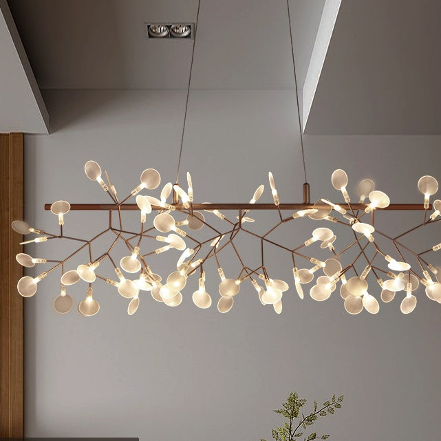 Firefly Sputnik Chandelier – Crossbar Pendant Light with Candle-Style LEDs