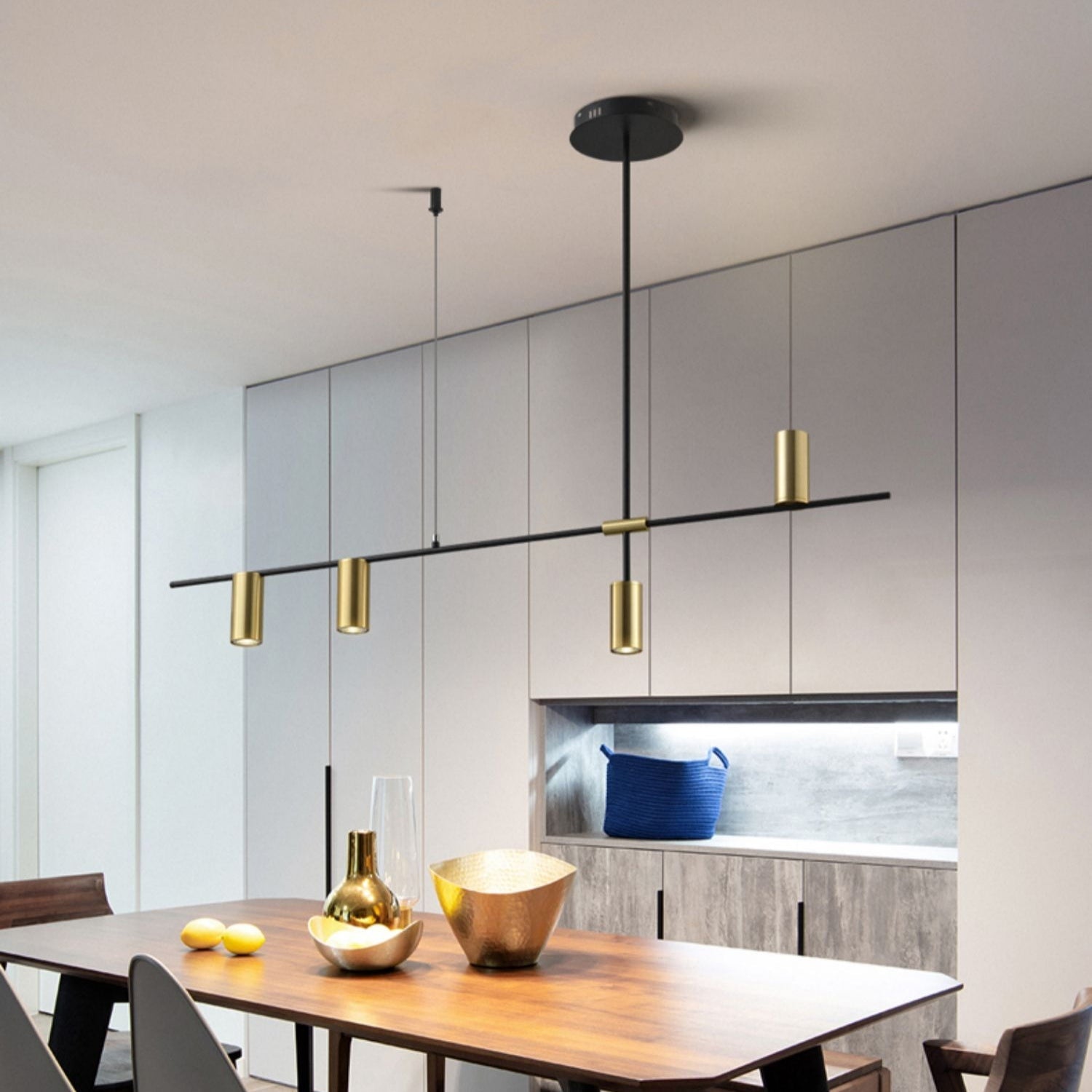 Geometric Pendant Chandelier Modern 3/4/5-Light Cage Light Fixture