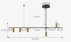 Geometric Pendant Chandelier Modern 3/4/5-Light Cage Light Fixture
