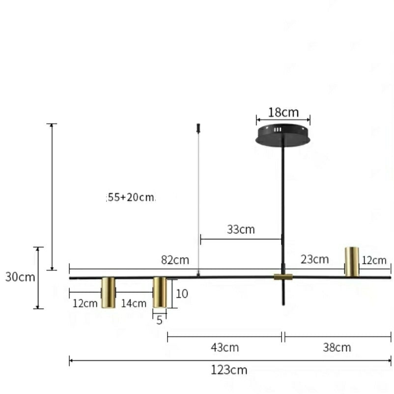 Geometric Pendant Chandelier Modern 3/4/5-Light Cage Light Fixture