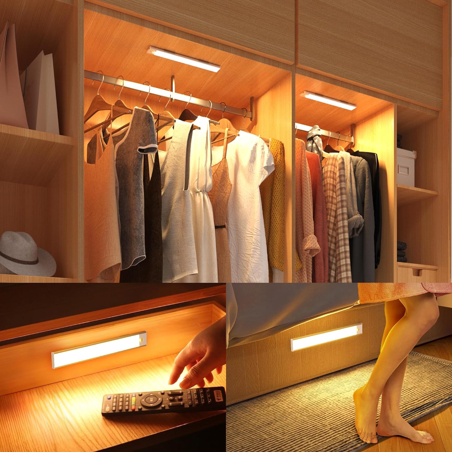IllumiGlow | Wireless Under Cabinet Lighting with Motion Activation | Easy Installation for Effortless Illumination