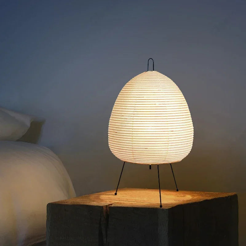 Akari Noguchi Rice Paper Table Lamp - Japanese Style Home Decor Light