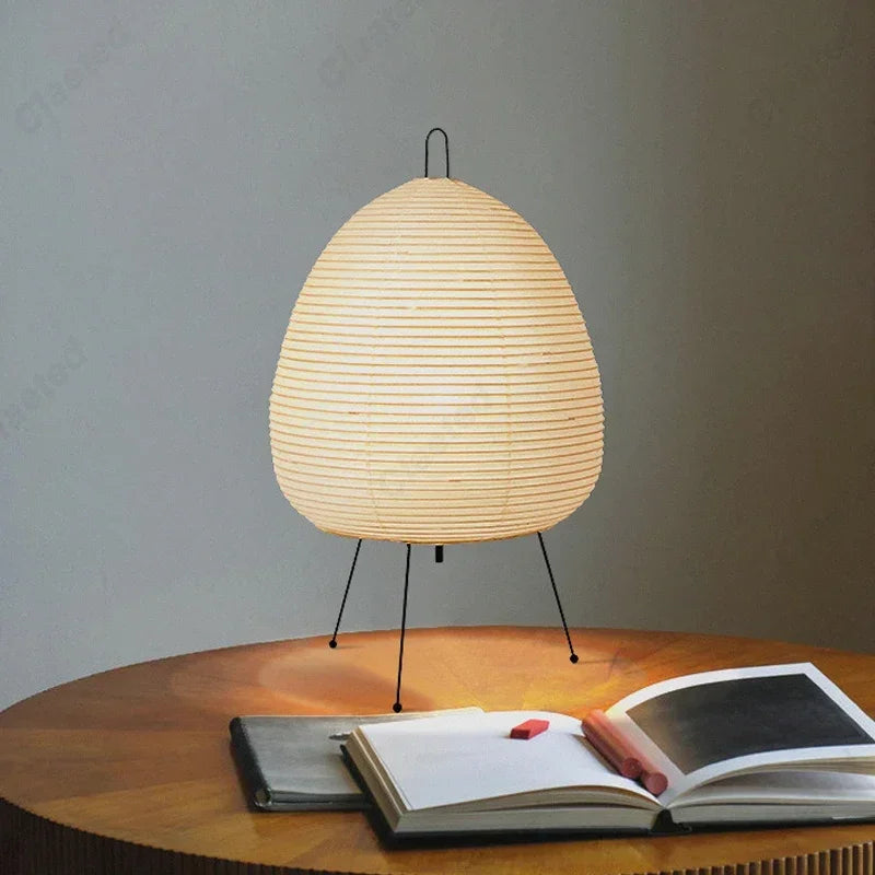 Akari Noguchi Rice Paper Table Lamp - Japanese Style Home Decor Light