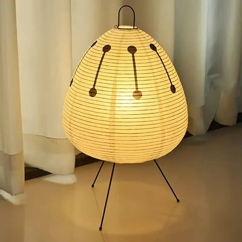 Akari Noguchi Rice Paper Table Lamp - Japanese Style Home Decor Light