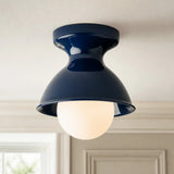 Jenna ceramic flush mount in navy