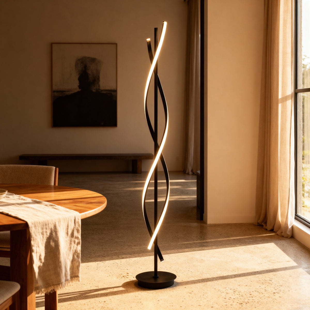 KadeLight – Bogen-Stehleuchte mit LED-Lichtbändern